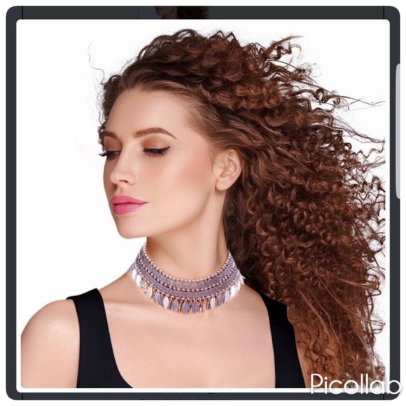 Boho Feather Choker Set - Picture 4 of 5